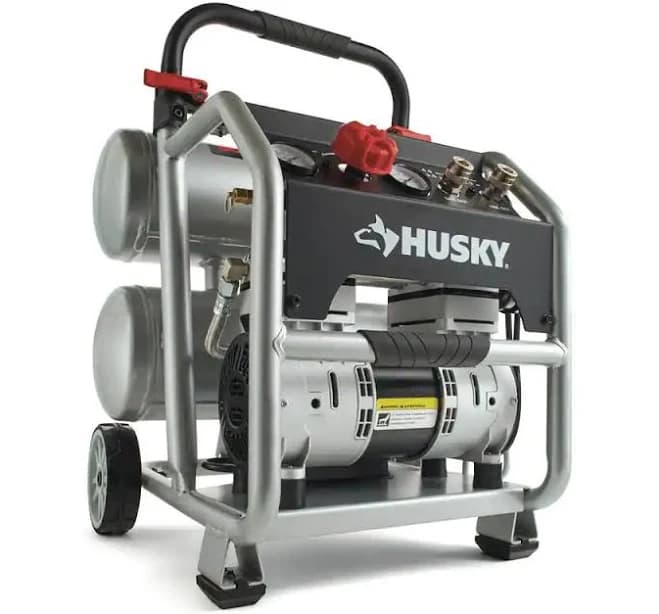 Husky 4.5 Gal. Portable Electric-Powered Silent Air Compressor