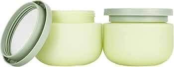 Amazon.com: Qeuly 8.8 Oz Plastic Jars With Lids，2 Pcs Cosmetic Containers With Lids, Leak Proof Cosmetic Jars, Body Butter Containers for Cream, Bath Salt, Sugar Scrub, Gel, Slime, Rhinestone Storage : Beauty