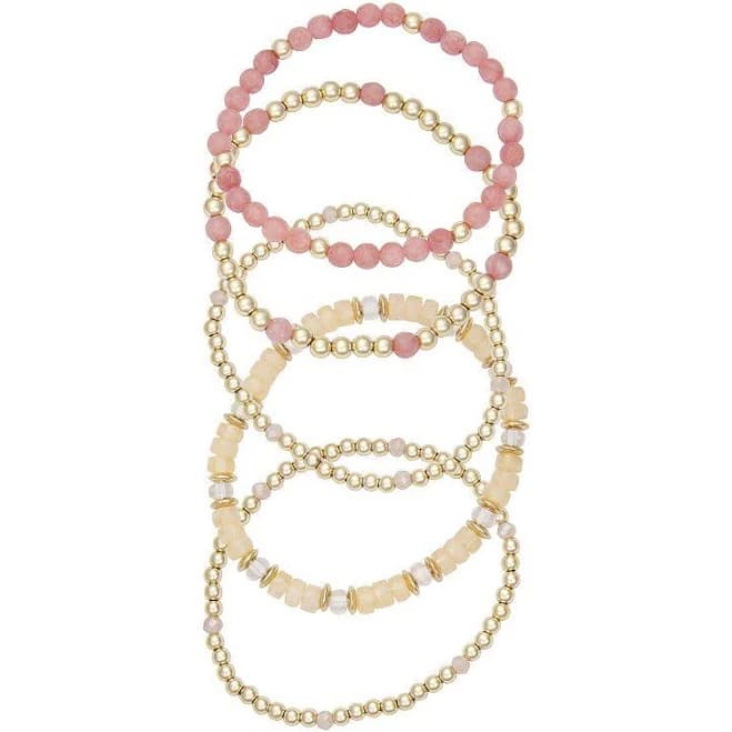 Emberly Women's Beaded Stretch Bracelet 5-pc. Set