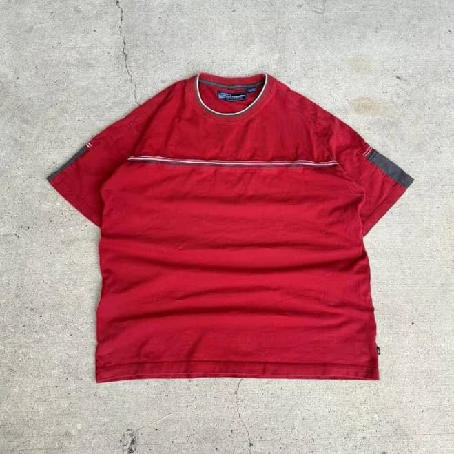 Vintage 90s Oversized Striped T-Shirt