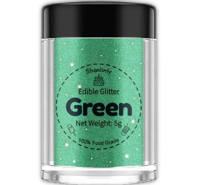 Shanlinly Green Edible Glitter