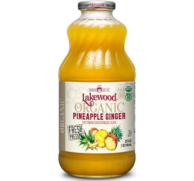Organic Pineapple Ginger Juice, 32 Fz