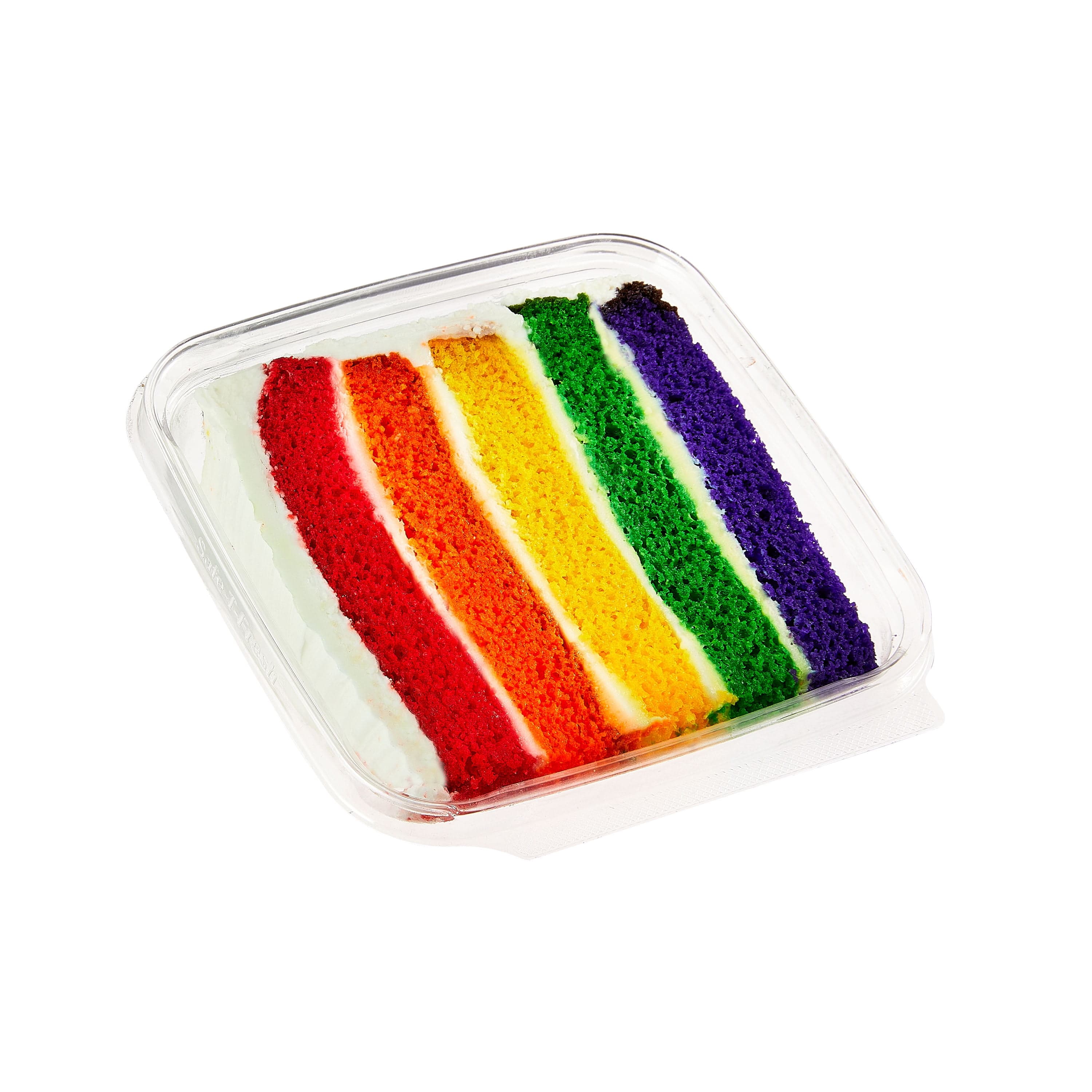 Marketside Rainbow Cake Slice