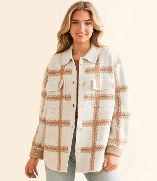 Z Supply Women's Acrylic Tyler Plaid Shacket