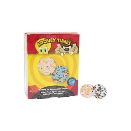 Looney Tunes Tweety Tazmanian Devil Adhesive Bandages
