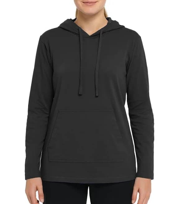 Blue Ice Women's Loose Fit Cotton Pullover Hoodie with Pocket
