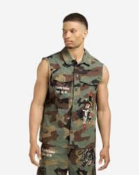 Shop Ed Hardy Panther Twill Woven Jacket EHMSJ001-1-CAM camo | SNIPES USA