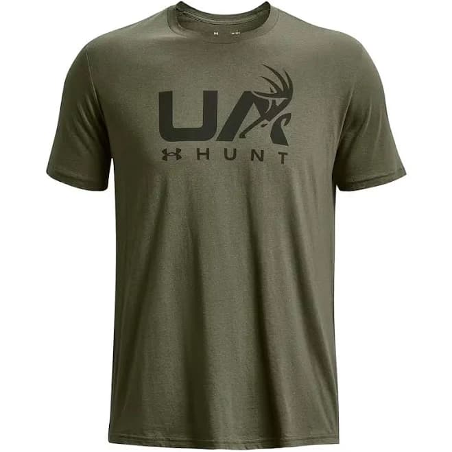 Mens Antler Logo Short Sleeve T Shirt | Casual Hunting Apparel | Camo Graphic Tee