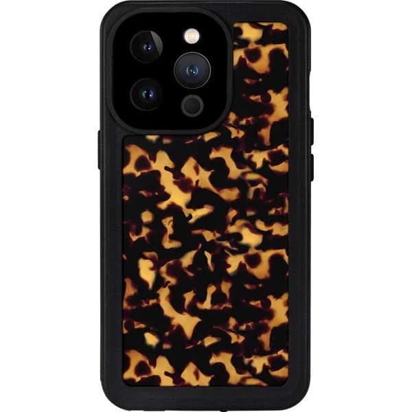 Tortoise Shell Waterproof Case for iPhone 14 Pro