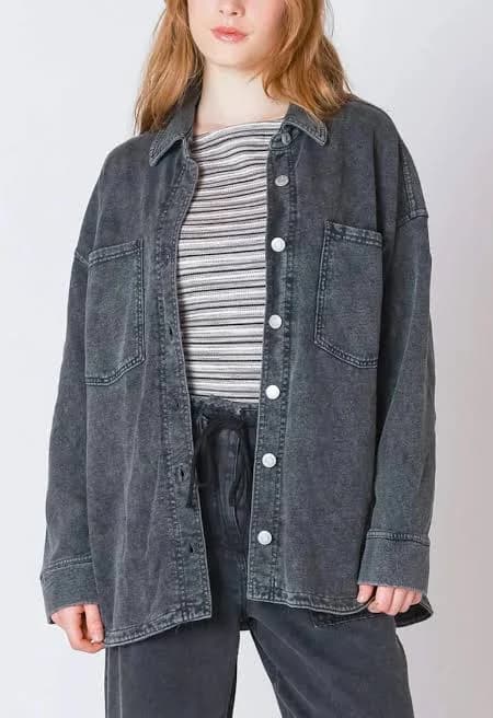 Denim Terry Shacket