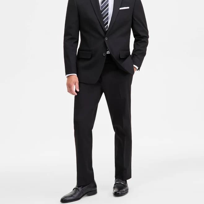 Izod Men's Classic Fit Suit - Black - Size 36R