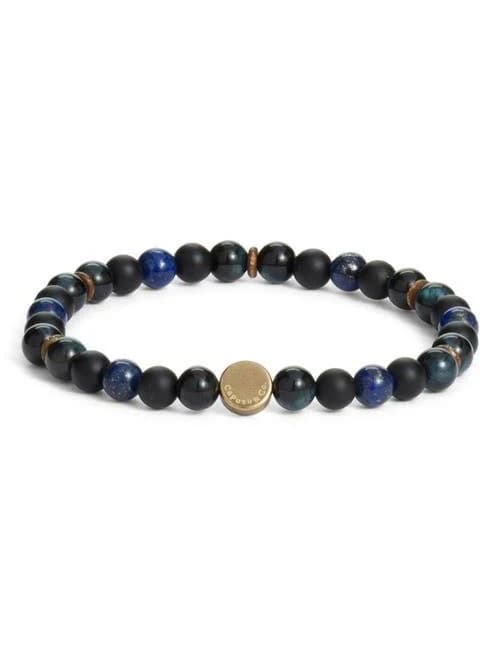 Caputo & Co. Men's Beaded Stretch Bracelet