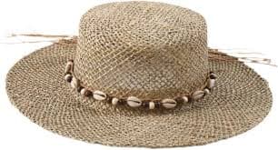 Seagrass Sun Hat for Women for Beach and Outdoor Gatherings, Style B at Amazon Women's Clothing store