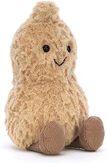 Amuseables Peanut Stuffed Toy, 6 inches - Food Plush - Fun Gift Idea