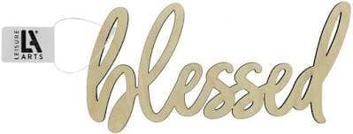 Leisure Arts Blessed Wood Cutout