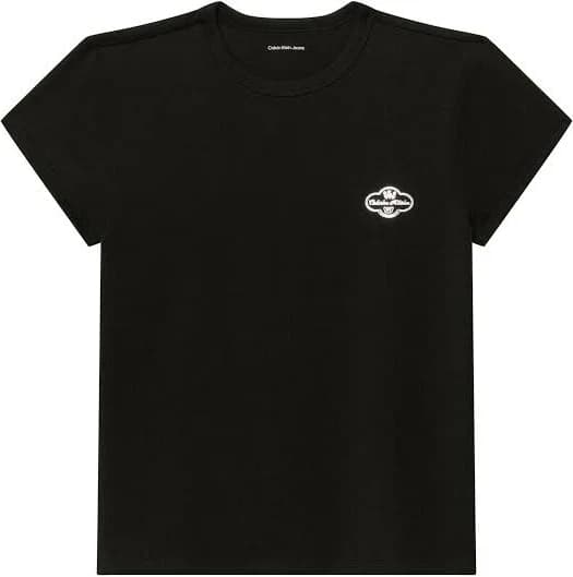 Calvin Klein Women's Slim Cocktail Logo T-Shirt