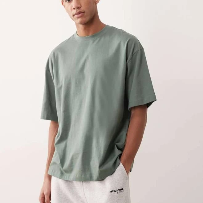 ASOS DESIGN essentials oversized T-shirt in mid green