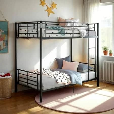 Walker Edison Twin Over Twin Metal Bunk Bed