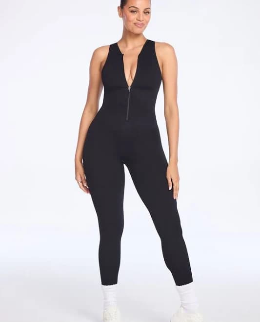 SnatchedKnit Front Zip Jumpsuit