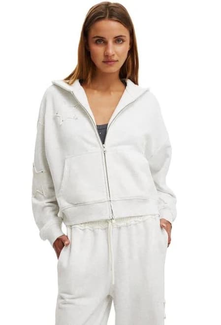 Cotton On Women's Oversized Star Appliqué Hoodie