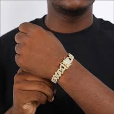 14mm Cuban Link Bracelet For Men Women Silver/Gold/Rose Gold Bracelets Iced Out Miami Cuban Bracelet Hip Hop Jewelry Gift - Walmart.com
