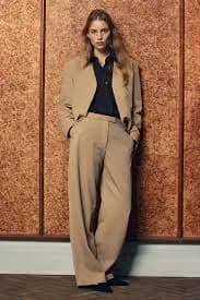 Collarless Wool-Twill Blazer