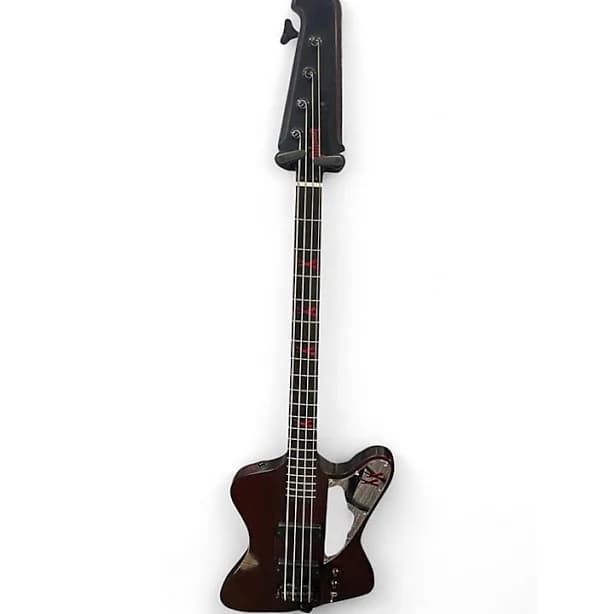 Used 2008 Gibson LIMITED EDITION NIKKI SIXX SIGNATURE THUNDERBIRD RED Electric Bass Guitar