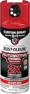2X Automotive Enamel Custom Spray 5-in-1 Spray Paint, 12 oz, Gloss Red