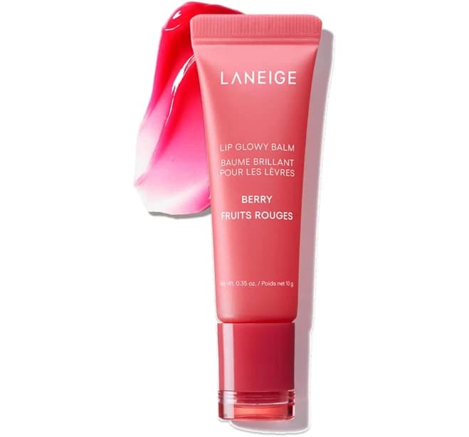Laneige Lip Glowy Balm, Berry: Sheer Tinted Lip Moisturizer With Shea