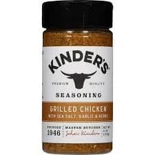 Kinder's Grilled Chicken Seasoning Blend with Garlic, Sea Salt, and Herbs, 6 oz
