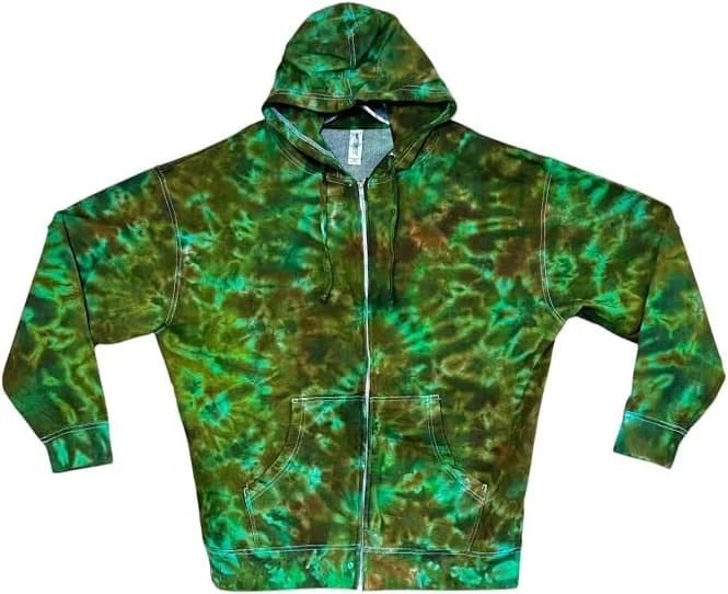 Psychedelic Tie Dye Zip Hoodie