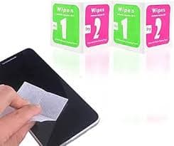Amazon.com : First choose 100pcs(50set) Dry Wet Cleaning Wipes Paper Dust Removal Papers LCD Screens for Tempered Glass Camera Lens, 6.0 x 6.0cm : Electronics