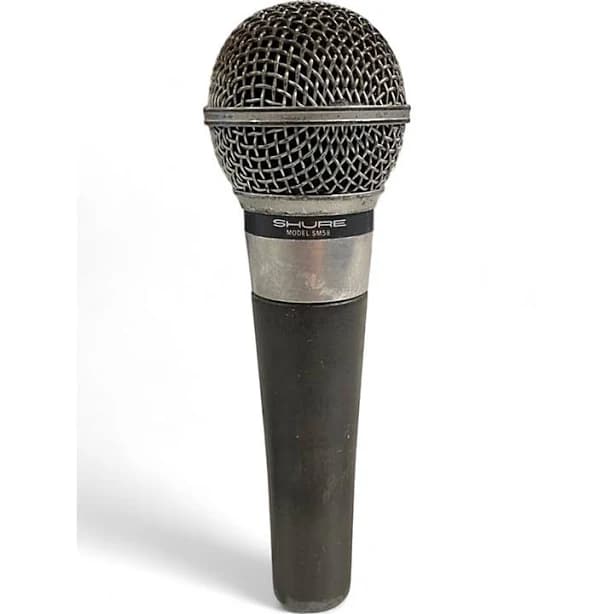 Used Shure Vintage SM58 50 & 150 OHMS Dynamic Microphone