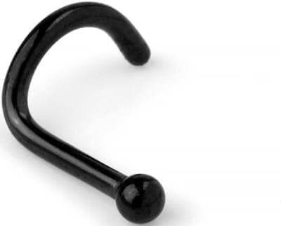 Rebel Bod 20G Corkscrew Ball Top Nose Stud