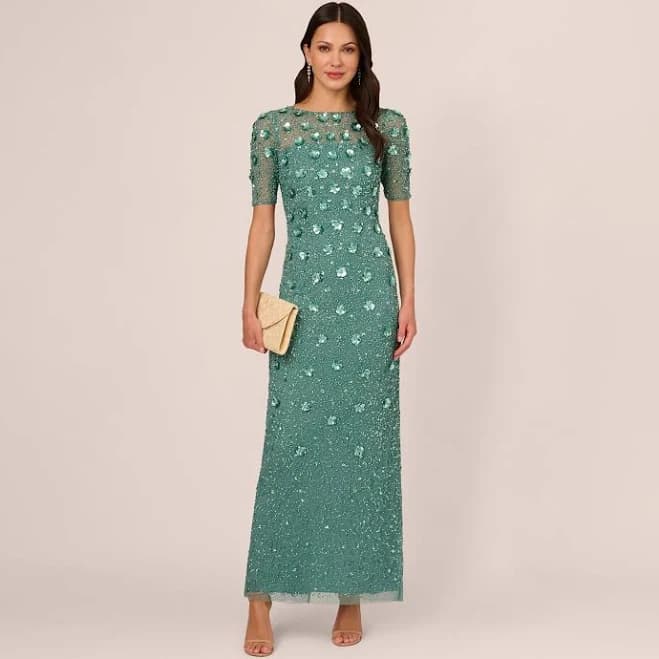 Adrianna Papell Women's Beaded Gown