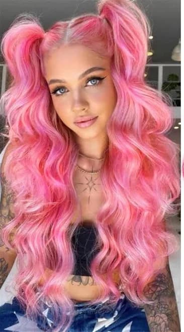 Lace Front Long Loose Curly Wavy Wig