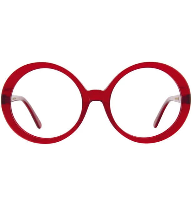 Mary J Large Round Glasses with Curves