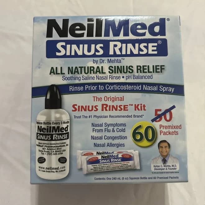 Neilmed Sinus Rinse The Original Sinus Rinse Kit 60 Premixed Packets
