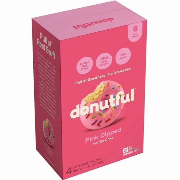 Pink Dipped Sprinkle Mini Donuts