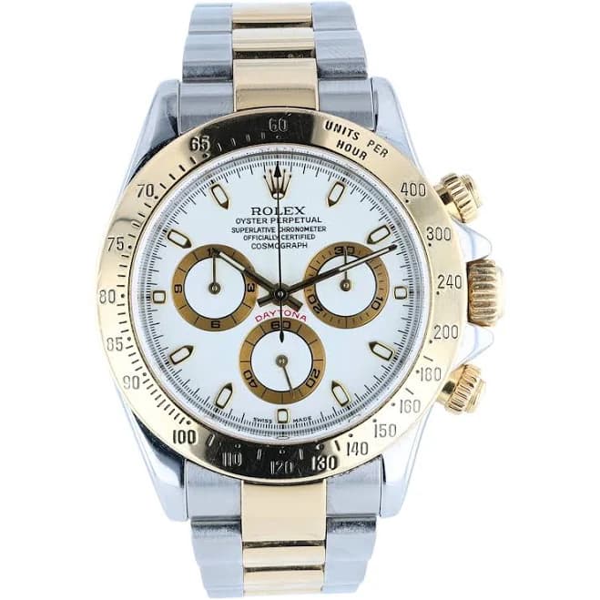 Rolex Cosmograph Daytona White Gold Engraved