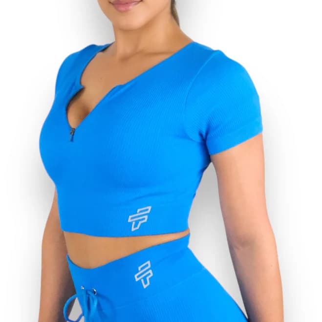 Femme Activewear Ribbed Crop Top