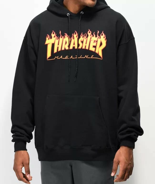 Thrasher Men's Magazine Flames Hooded Sweatshirt