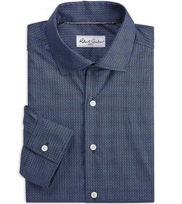 Robert Graham Men's Farlow Geometric Print Cotton Dress Shirt