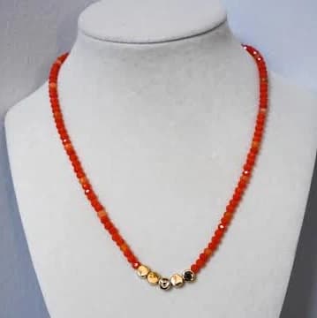 Park Lane Beaded Gold Coin Necklace