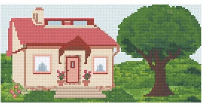 Cottage Meadows Diamond Art Painting Kit - Art by Sals