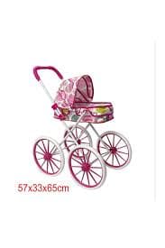 Toy Doll Stroller with Big Wheels, Pink- Trendyol