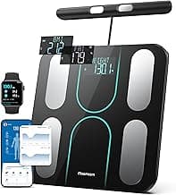 Smart Scale for Body Weight and Fat, 8-Electrode Full-Body Composition Scale with Handle, Dual-Frequency BIA, 28 Body Metrics, High Accuracy Digital Bathroom Scale, FSA&HSA Eligible