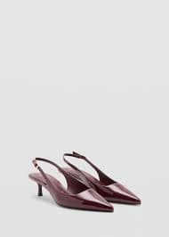 Kitten-heel patent leather shoes - Women | MANGO USA