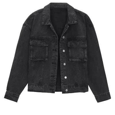 Inspire Chic Women's Oversized Denim Jacket