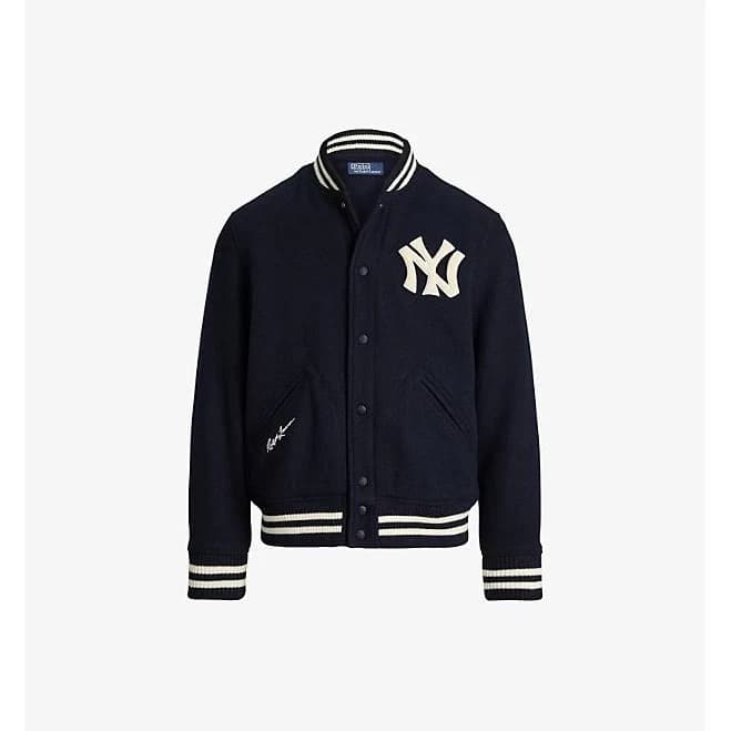 Polo Ralph Lauren Men's Ribbed Wool-Blend Bomber Jacket